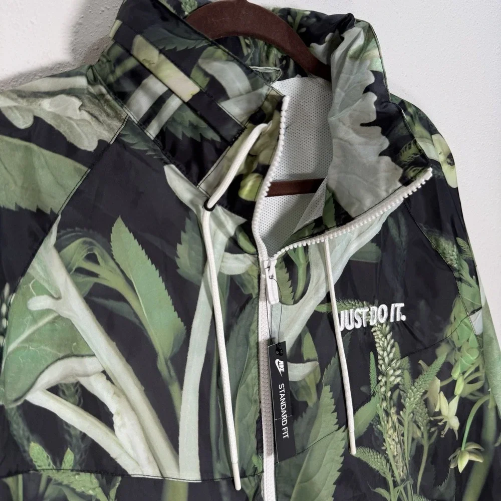 Nike Sportswear Mens Sz L JDI Windrunner Woven Floral Hooded Jacket CK8075-083